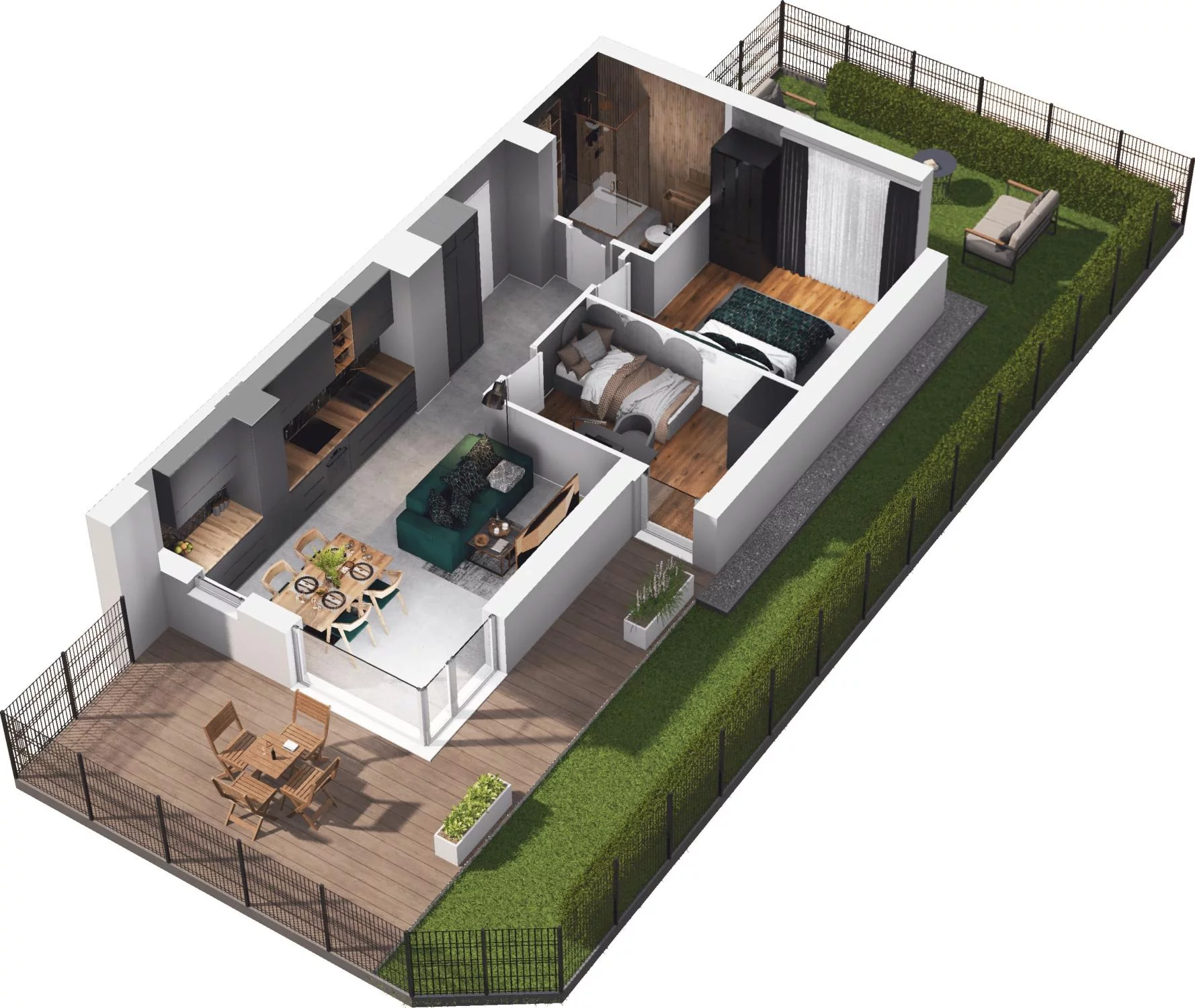 3 pokoje, apartament 49,90 m², parter, oferta nr C14.3, Sol Marina, Wiślinka, ul. Łąkowa
