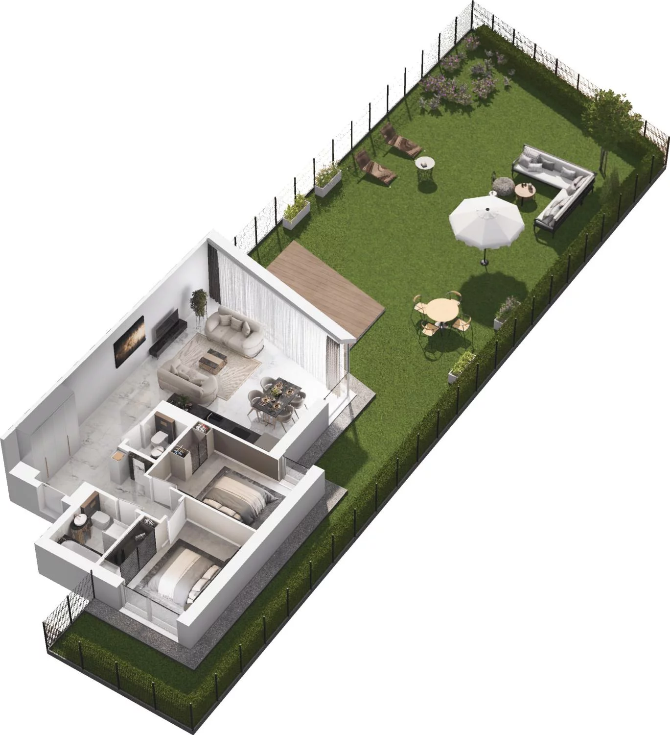 3 pokoje, apartament 77,71 m², parter, oferta nr B1.1, Sol Marina, Wiślinka, ul. Łąkowa