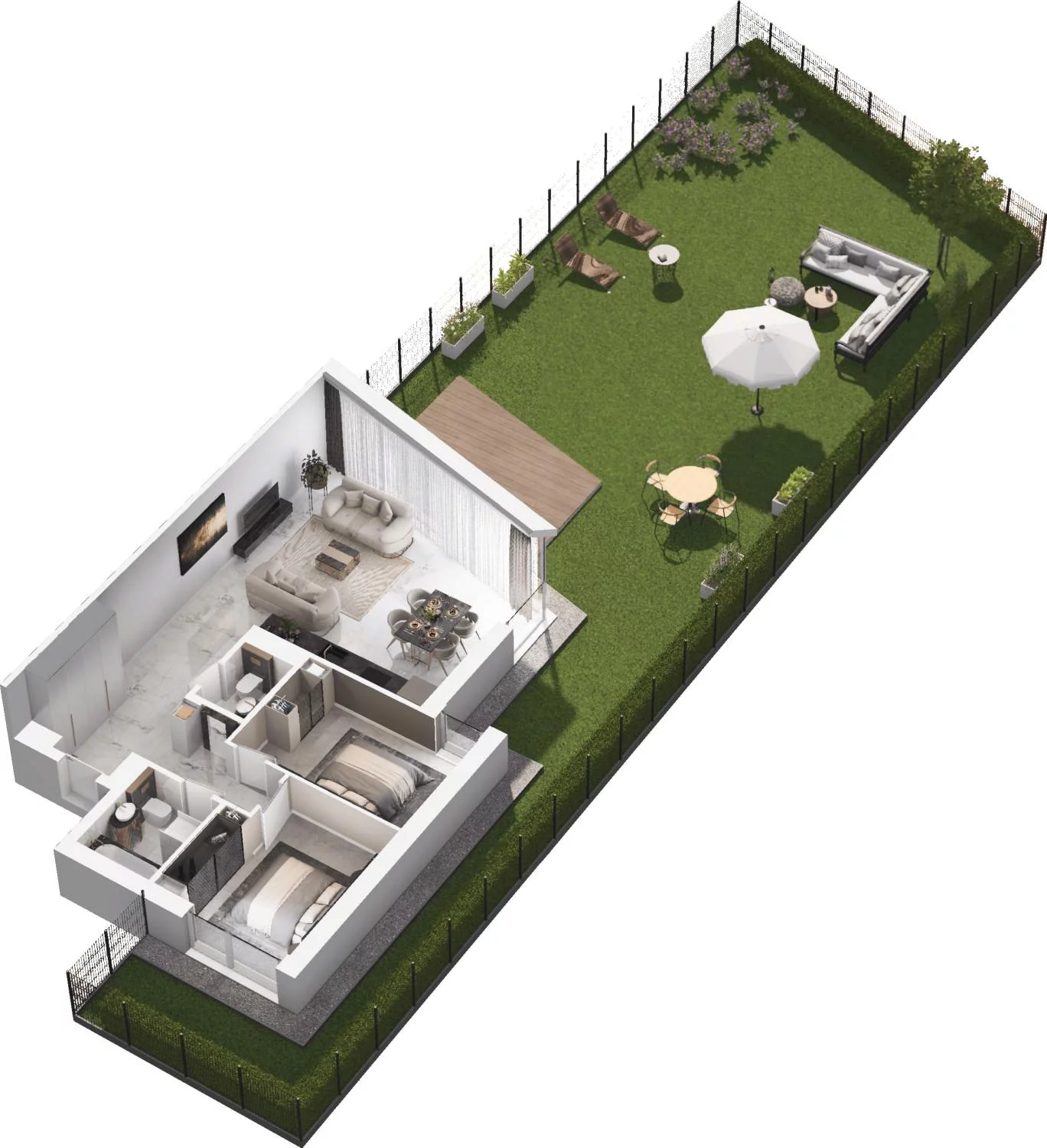 3 pokoje, apartament 78,29 m², parter, oferta nr B15.1, Sol Marina, Wiślinka, ul. Łąkowa