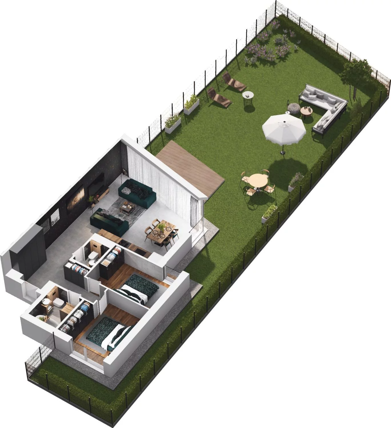 3 pokoje, apartament 78,29 m², parter, oferta nr B15.1, Sol Marina, Wiślinka, ul. Łąkowa