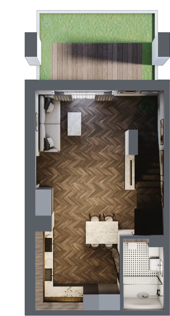 2 pokoje, apartament 69,80 m², parter, oferta nr 5.10, Pino Resort, Gdańsk, Wyspa Sobieszewska, Sobieszewo, ul. Turystyczna 90