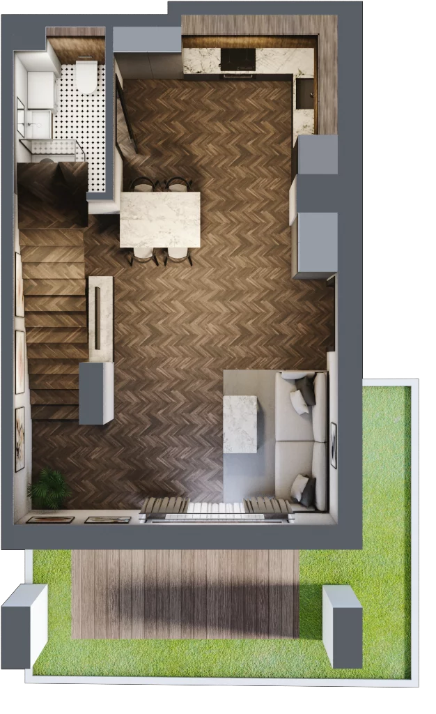 2 pokoje, apartament 63,79 m², parter, oferta nr 5.09, Pino Resort, Gdańsk, Wyspa Sobieszewska, Sobieszewo, ul. Turystyczna 90