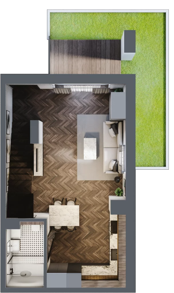 2 pokoje, apartament 69,44 m², parter, oferta nr 5.13, Pino Resort, Gdańsk, Wyspa Sobieszewska, Sobieszewo, ul. Turystyczna 90