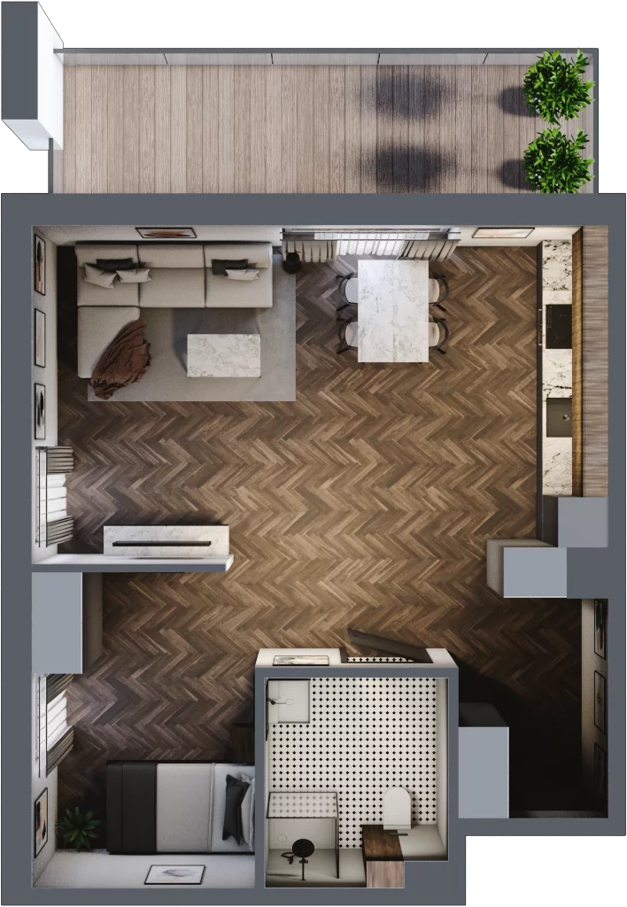 2 pokoje, apartament 52,19 m², piętro 1, oferta nr 6.37, Pino Resort, Gdańsk, Wyspa Sobieszewska, Sobieszewo, ul. Turystyczna 90