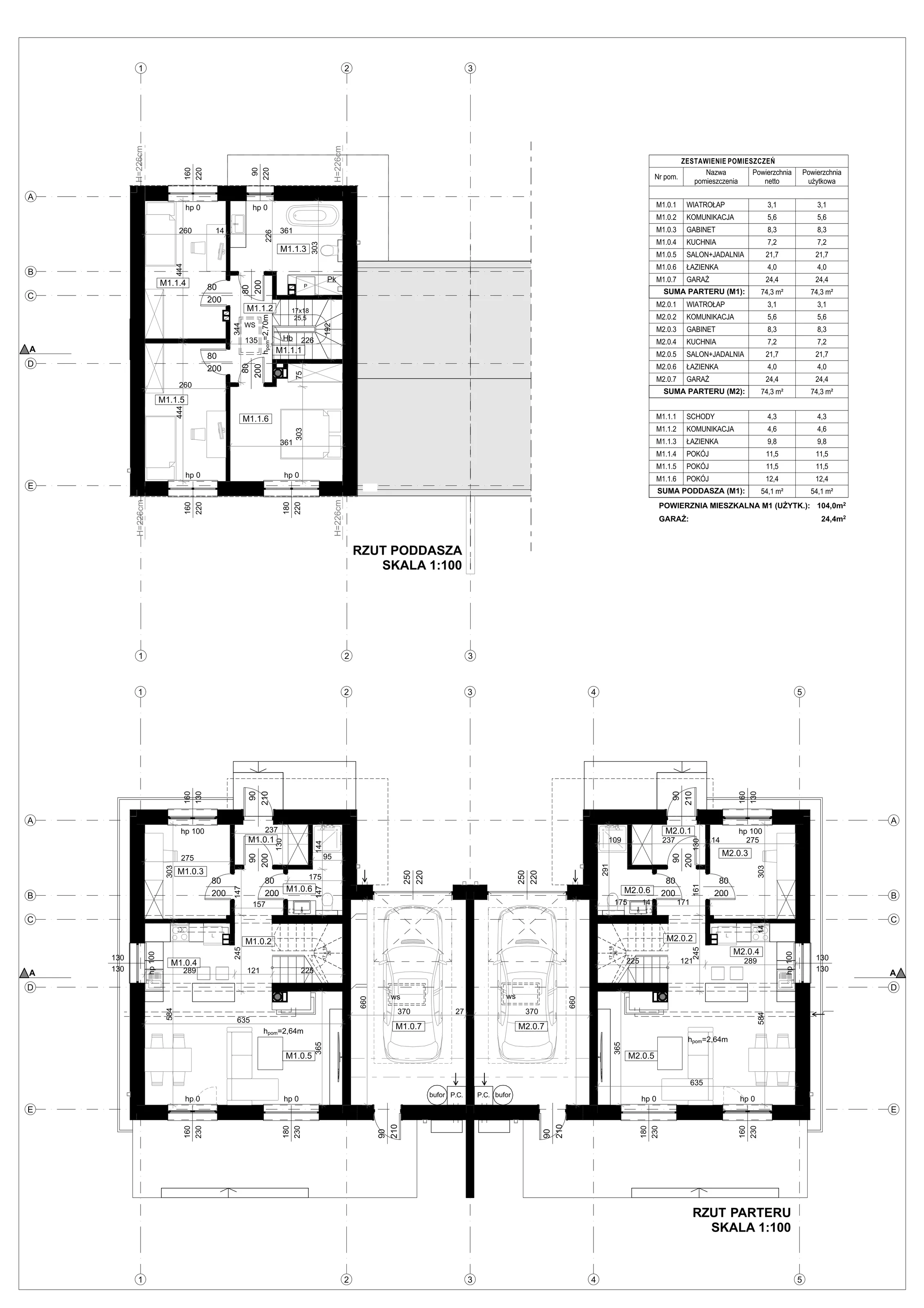 Dom 128,40 m², oferta nr A3, Dom w Arkadiach, Mnichowice, ul. Dębowa
