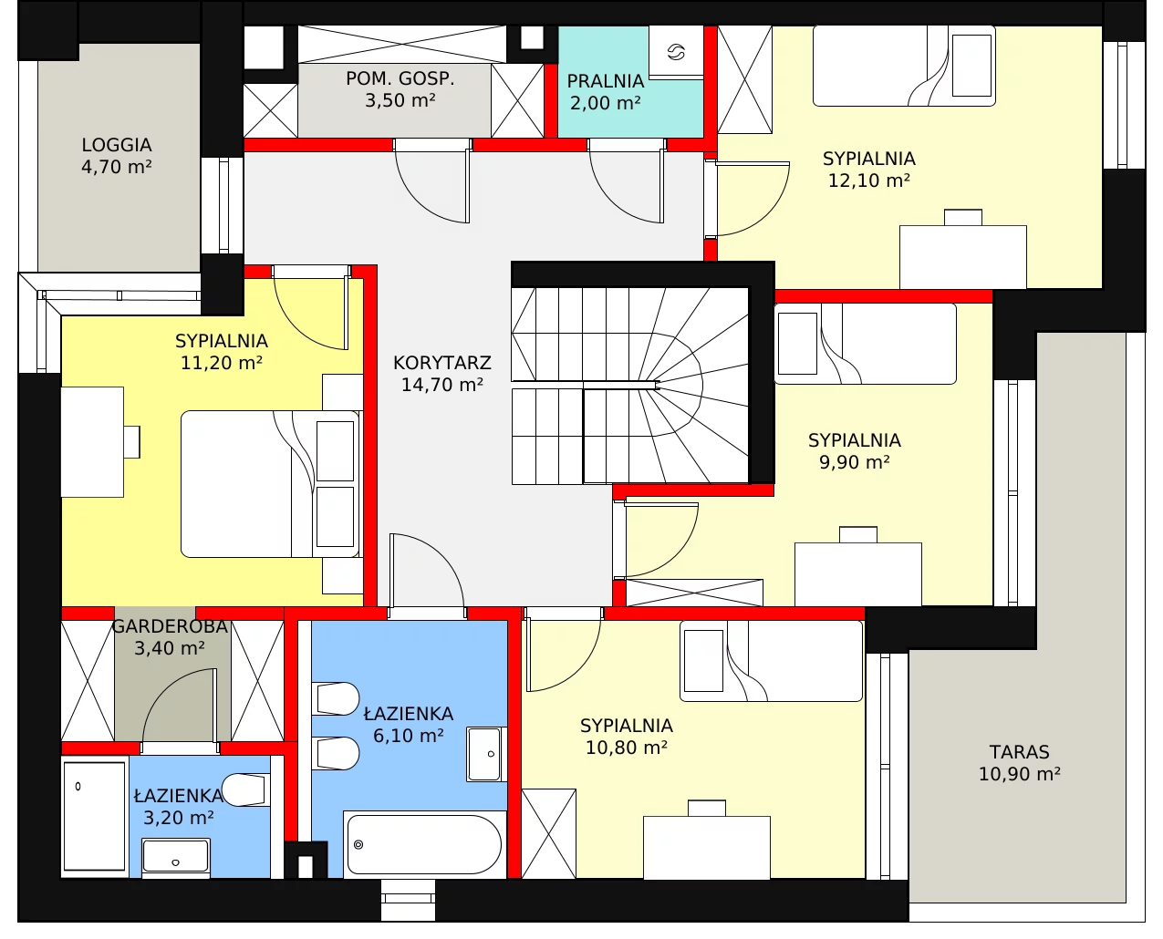 Dom i rezydencja 161,80 m², oferta nr 1.A1, Gaia Park, Konstancin-Jeziorna, Konstancin, Konstancin, ul. Torowa 1