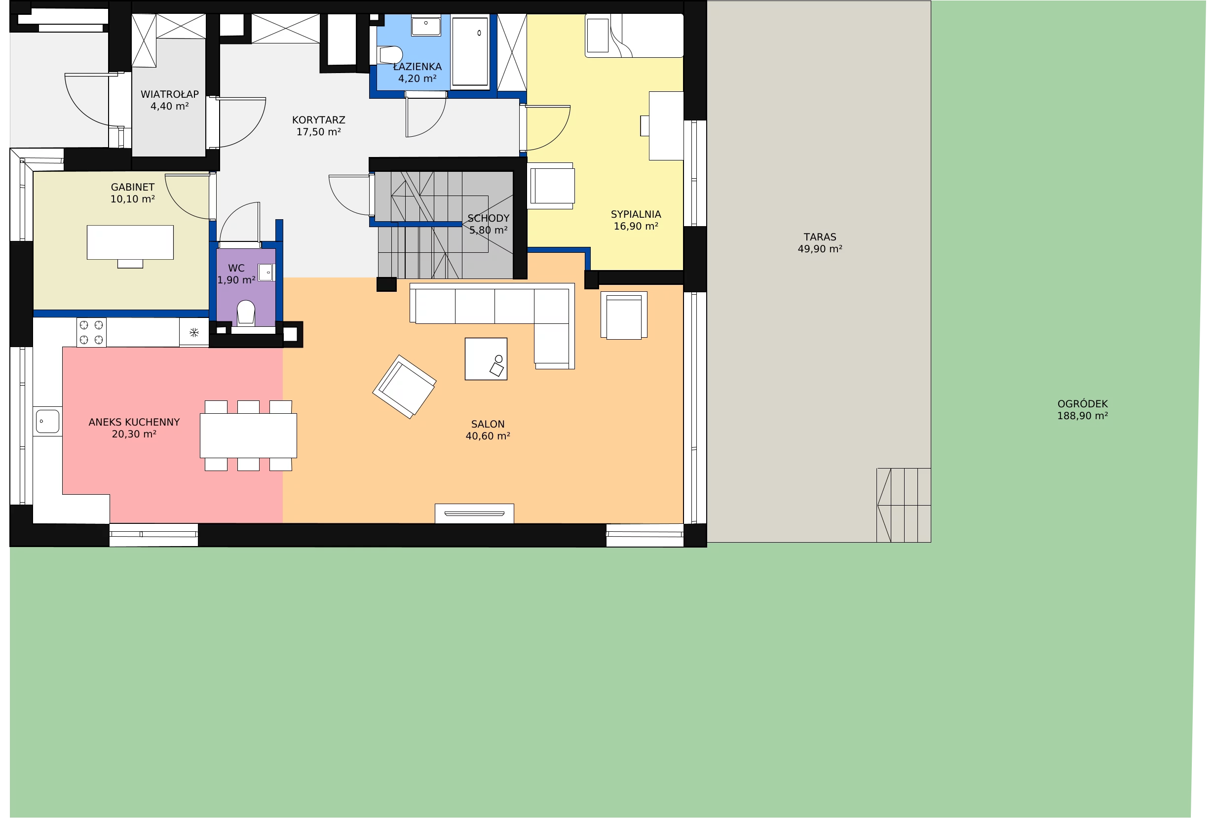 Dom i rezydencja 341,82 m², oferta nr 17.C, Gaia Park, Konstancin-Jeziorna, Konstancin, Konstancin, ul. Torowa 1