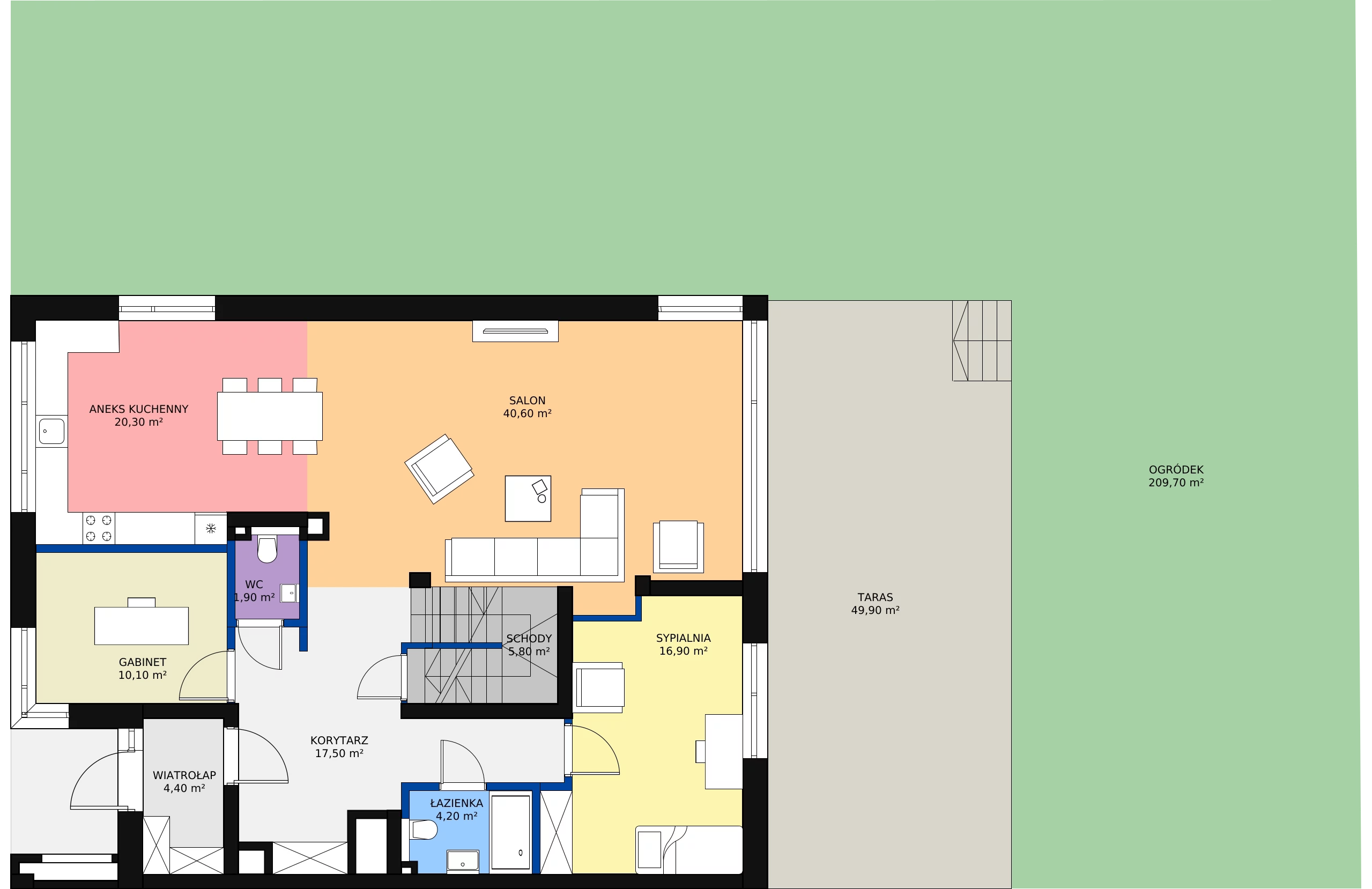 Zalety domu i rezydencji 341.68 m², 22.C