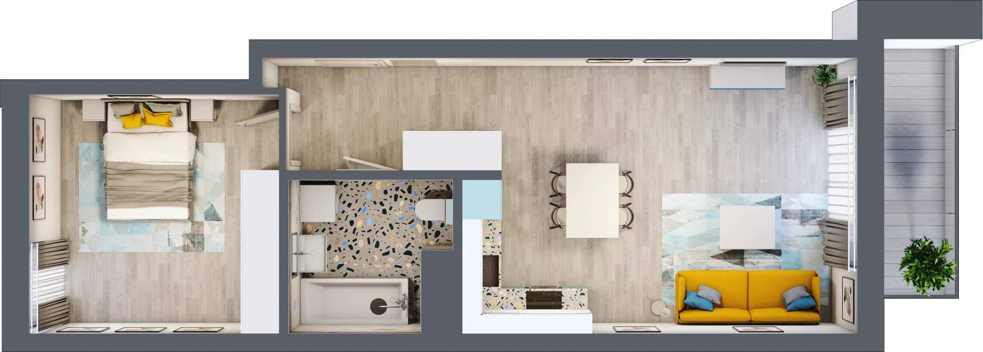 2 pokoje, mieszkanie 49,50 m², piętro 2, oferta nr B.F164, Miasto Polskich Mistrzów Olimpijskich - Paryż, Mysiadło, ul. Olimpijska