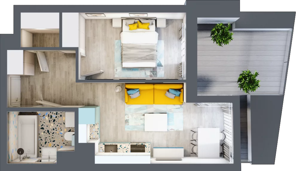 2 pokoje, mieszkanie 37,37 m², piętro 3, oferta nr B.G226, Miasto Polskich Mistrzów Olimpijskich - Paryż, Mysiadło, ul. Olimpijska