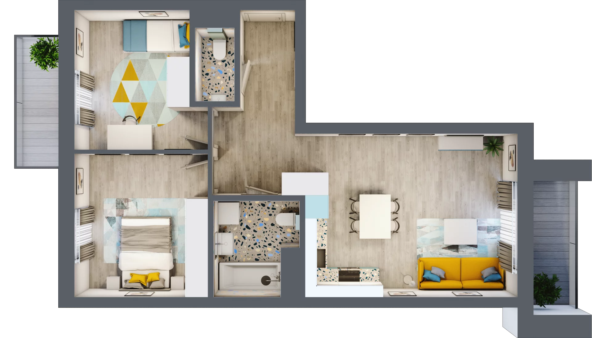 3 pokoje, mieszkanie 62,72 m², piętro 5, oferta nr B.H270, Miasto Polskich Mistrzów Olimpijskich - Paryż, Mysiadło, ul. Olimpijska