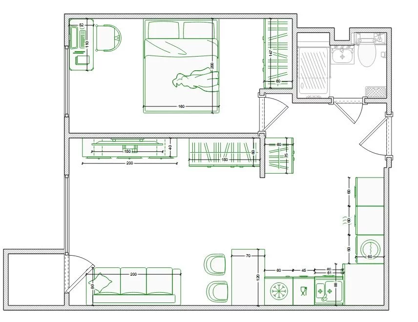 2 pokoje, mieszkanie 38,37 m², piętro 4, oferta nr , A-D124336, Warszawa, Praga Południe, Grochów, Bliska