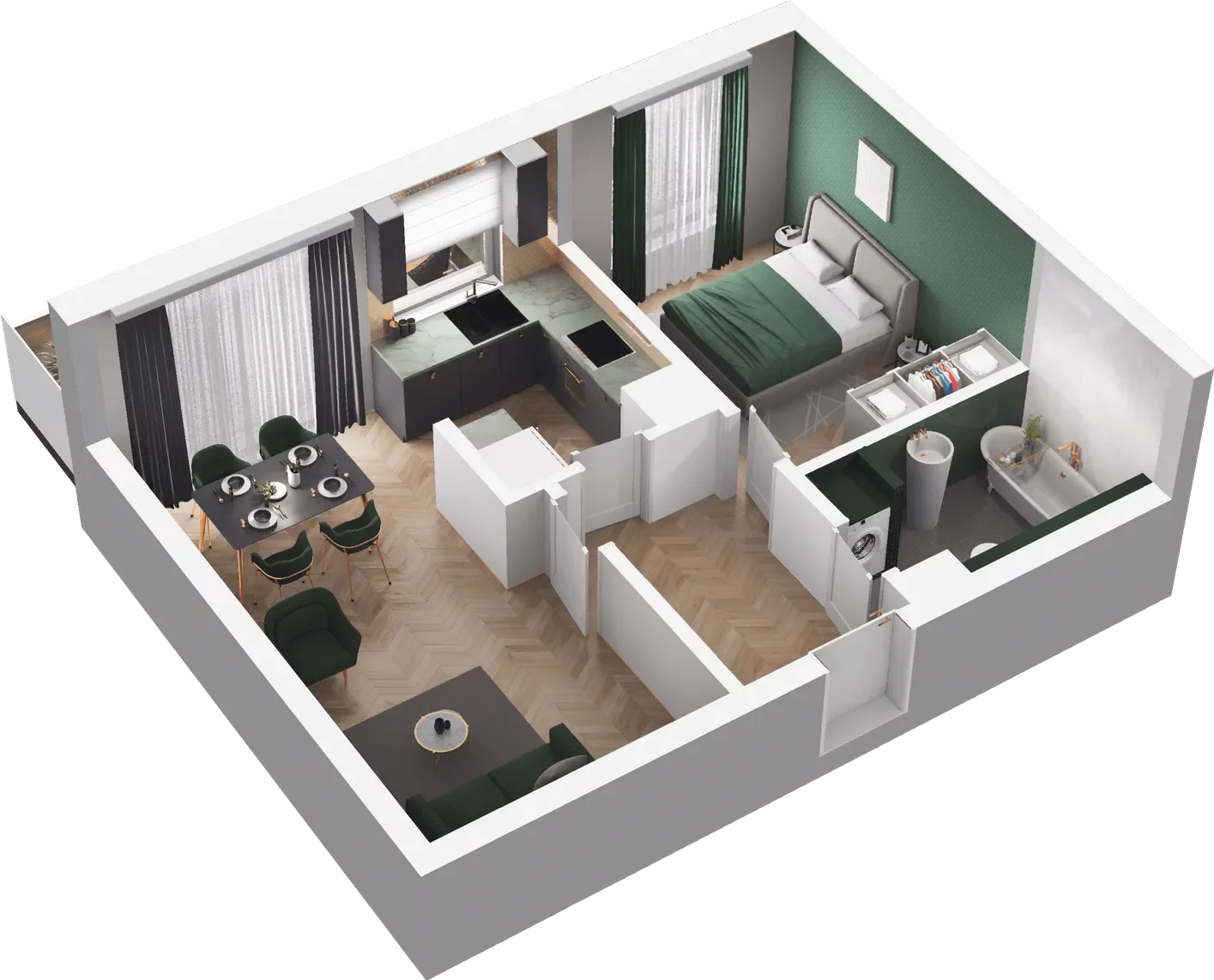 2 pokoje, mieszkanie 41,88 m², piętro 5, oferta nr B/179, Zaspa Wygodnie, Gdańsk, Zaspa, Zaspa-Młyniec, Al. Jana Pawła II