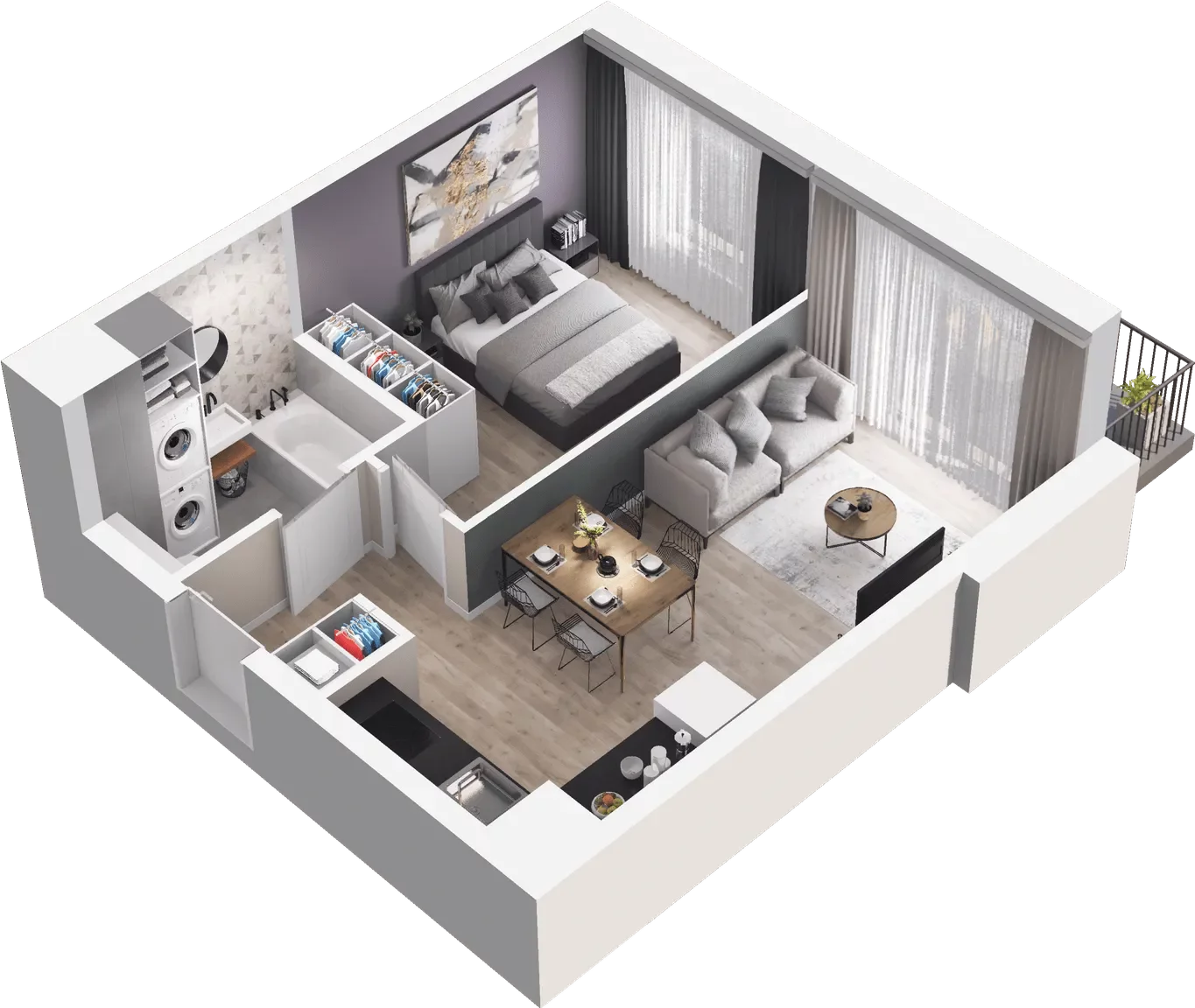 2 pokoje, mieszkanie 38,11 m², piętro 3, oferta nr A/46, Osiedle Kołłątajówka, Kraków, Prądnik Biały, Górka Narodowa, ul. Kuźnicy Kołłątajowskiej