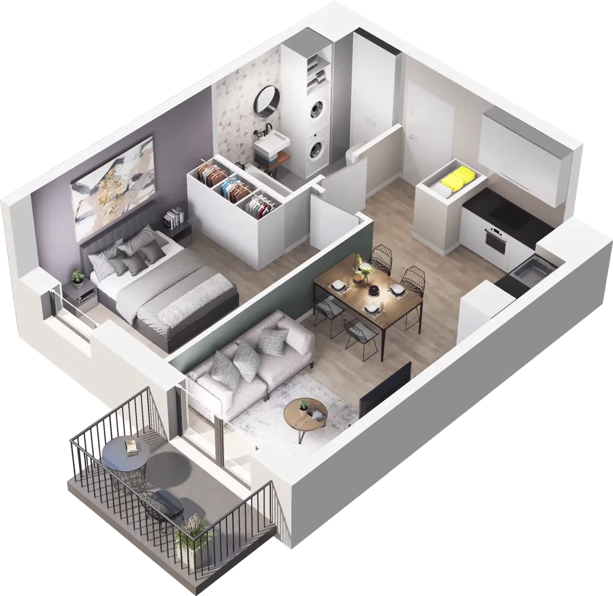 2 pokoje, mieszkanie 35,63 m², piętro 5, oferta nr A/67, Osiedle Kołłątajówka, Kraków, Prądnik Biały, Górka Narodowa, ul. Kuźnicy Kołłątajowskiej