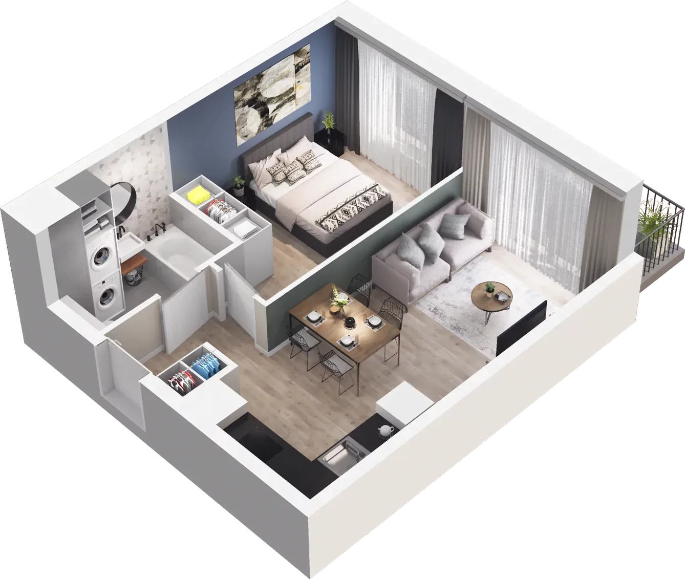 2 pokoje, mieszkanie 38,15 m², piętro 5, oferta nr A/73, Osiedle Kołłątajówka, Kraków, Prądnik Biały, Górka Narodowa, ul. Kuźnicy Kołłątajowskiej
