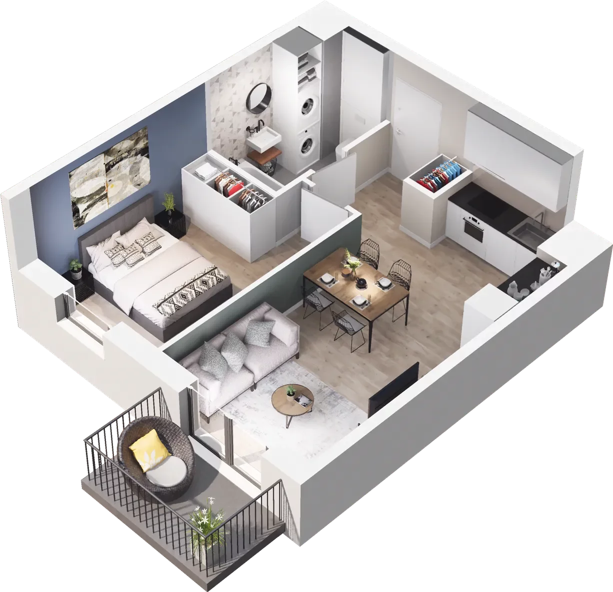 2 pokoje, mieszkanie 38,11 m², piętro 4, oferta nr A/53, Osiedle Kołłątajówka, Kraków, Prądnik Biały, Górka Narodowa, ul. Kuźnicy Kołłątajowskiej