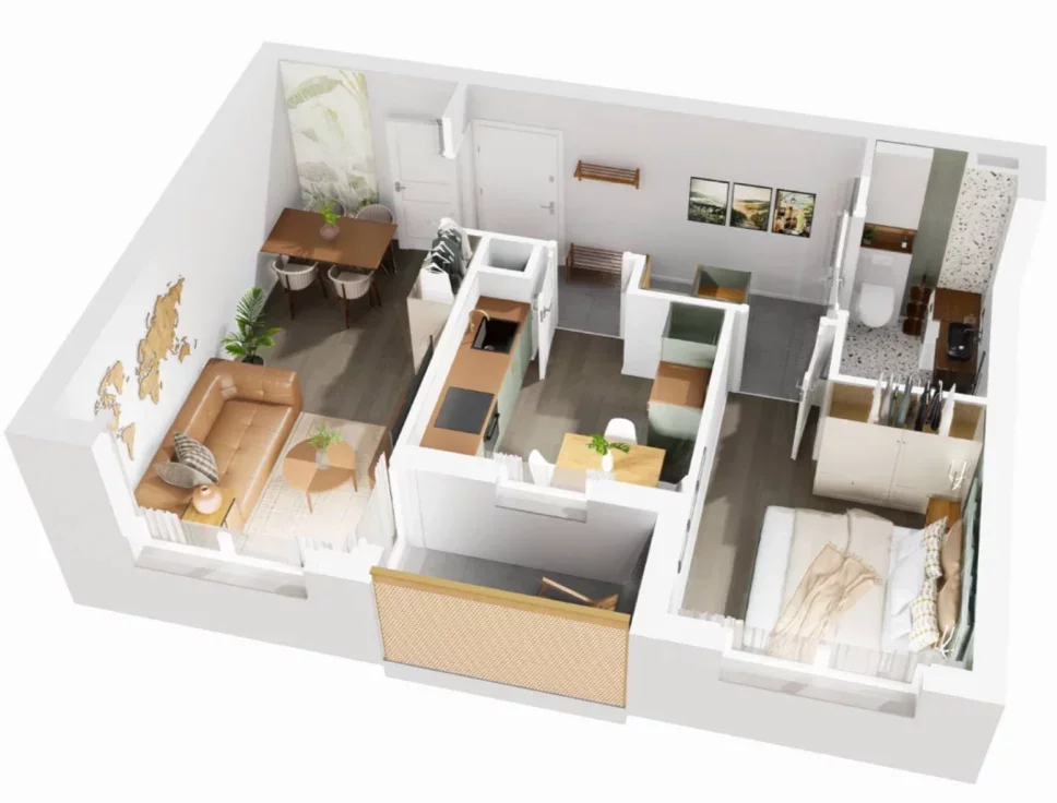 2 pokoje, mieszkanie 46,18 m², piętro 3, oferta nr 8/1179, Nowy Grabiszyn 8, Wrocław, Grabiszyn-Grabiszynek, Fabryczna, ul. Miedziana