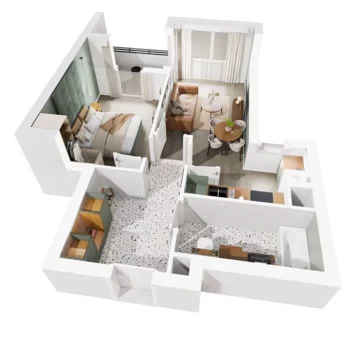 2 pokoje, mieszkanie 46,31 m², piętro 3, oferta nr 8/1180, Nowy Grabiszyn 8, Wrocław, Grabiszyn-Grabiszynek, Fabryczna, ul. Miedziana