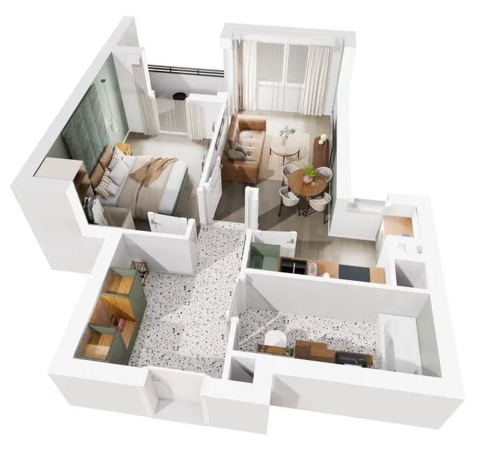 2 pokoje, mieszkanie 46,31 m², piętro 5, oferta nr 8/1196, Nowy Grabiszyn 8, Wrocław, Grabiszyn-Grabiszynek, Fabryczna, ul. Miedziana