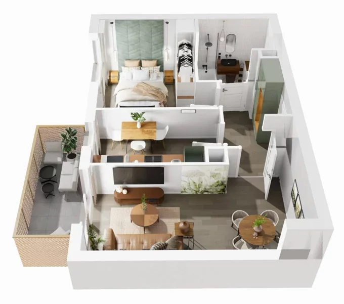 2 pokoje, mieszkanie 43,72 m², piętro 6, oferta nr 8/1199, Nowy Grabiszyn 8, Wrocław, Grabiszyn-Grabiszynek, Fabryczna, ul. Miedziana