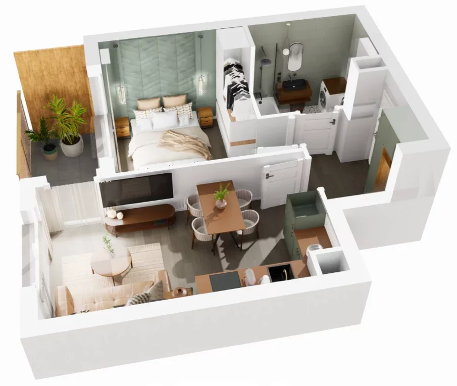 2 pokoje, mieszkanie 33,27 m², piętro 5, oferta nr 8/1261, Nowy Grabiszyn 8, Wrocław, Grabiszyn-Grabiszynek, Fabryczna, ul. Miedziana