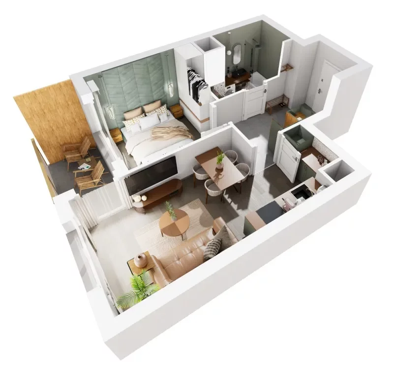 2 pokoje, mieszkanie 37,66 m², piętro 6, oferta nr 8/1297, Nowy Grabiszyn 8, Wrocław, Grabiszyn-Grabiszynek, Fabryczna, ul. Miedziana