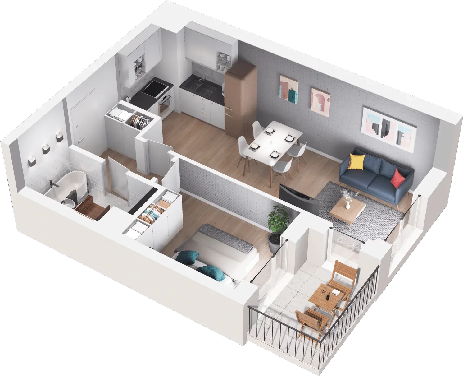 2 pokoje, mieszkanie 35,80 m², piętro 8, oferta nr 17/85, Przy Unii II, Poznań, Starołęka-Minikowo-Marlewo, Nowe Miasto, ul. Wagrowska 17 i 17A