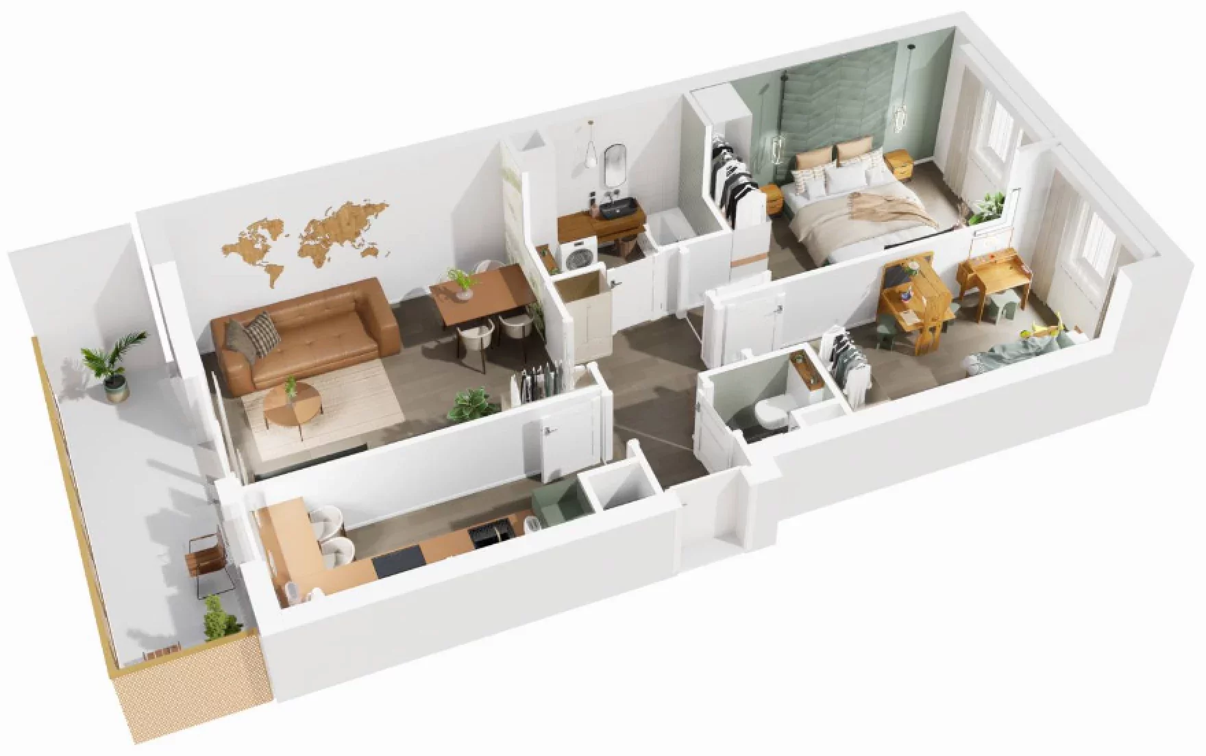 3 pokoje, mieszkanie 61,70 m², piętro 3, oferta nr 8/1181, Nowy Grabiszyn 8, Wrocław, Grabiszyn-Grabiszynek, Fabryczna, ul. Miedziana
