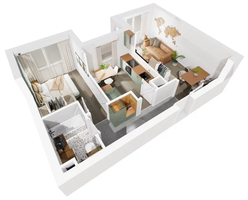 3 pokoje, mieszkanie 62,67 m², piętro 4, oferta nr 8/1189, Nowy Grabiszyn 8, Wrocław, Grabiszyn-Grabiszynek, Fabryczna, ul. Miedziana
