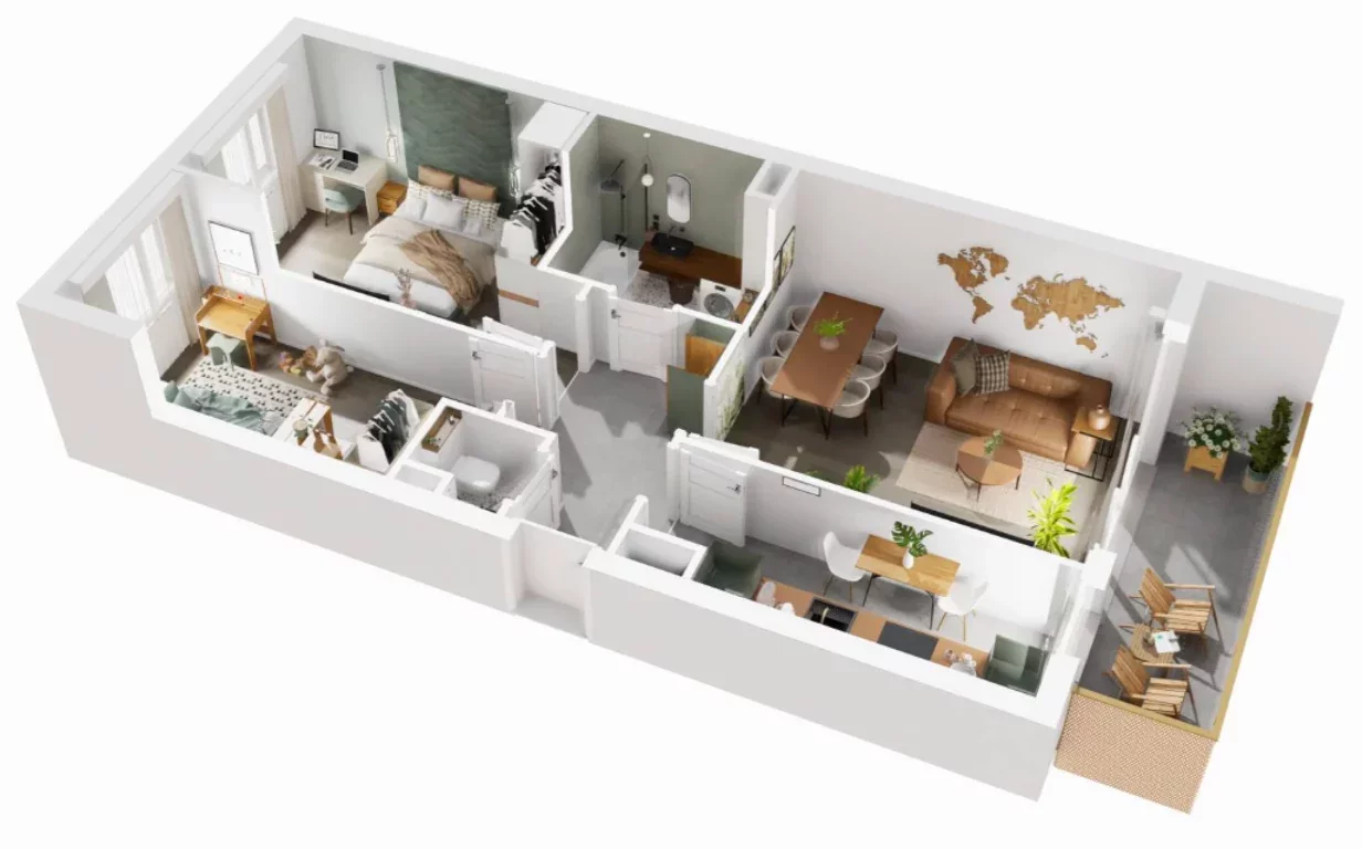 3 pokoje, mieszkanie 62,59 m², piętro 5, oferta nr 8/1193, Nowy Grabiszyn 8, Wrocław, Grabiszyn-Grabiszynek, Fabryczna, ul. Miedziana