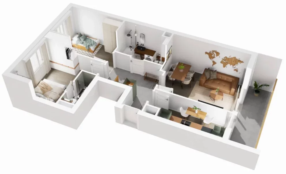 3 pokoje, mieszkanie 62,85 m², piętro 5, oferta nr 8/1215, Nowy Grabiszyn 8, Wrocław, Grabiszyn-Grabiszynek, Fabryczna, ul. Miedziana