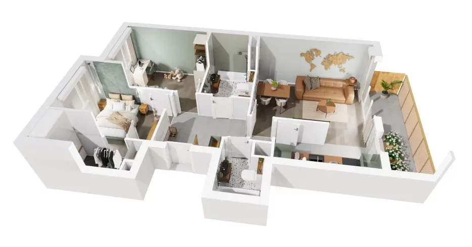 3 pokoje, mieszkanie 64,45 m², piętro 1, oferta nr 8/1248, Nowy Grabiszyn 8, Wrocław, Grabiszyn-Grabiszynek, Fabryczna, ul. Miedziana