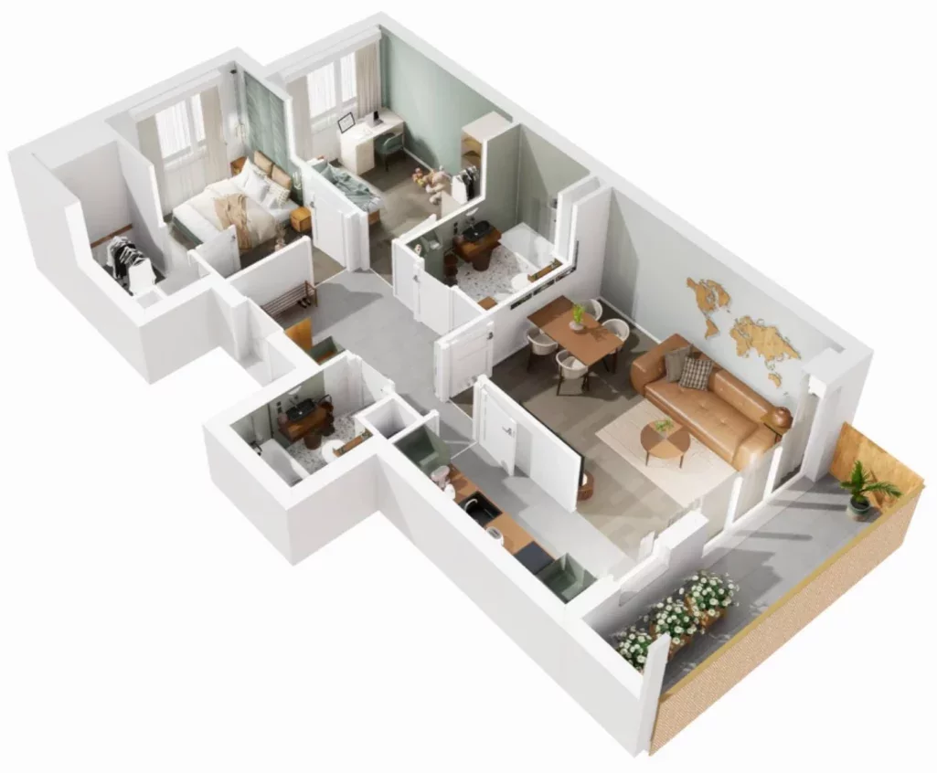 3 pokoje, mieszkanie 66,17 m², piętro 3, oferta nr 8/1254, Nowy Grabiszyn 8, Wrocław, Grabiszyn-Grabiszynek, Fabryczna, ul. Miedziana