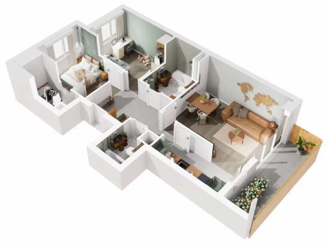 3 pokoje, mieszkanie 66,17 m², piętro 6, oferta nr 8/1263, Nowy Grabiszyn 8, Wrocław, Grabiszyn-Grabiszynek, Fabryczna, ul. Miedziana