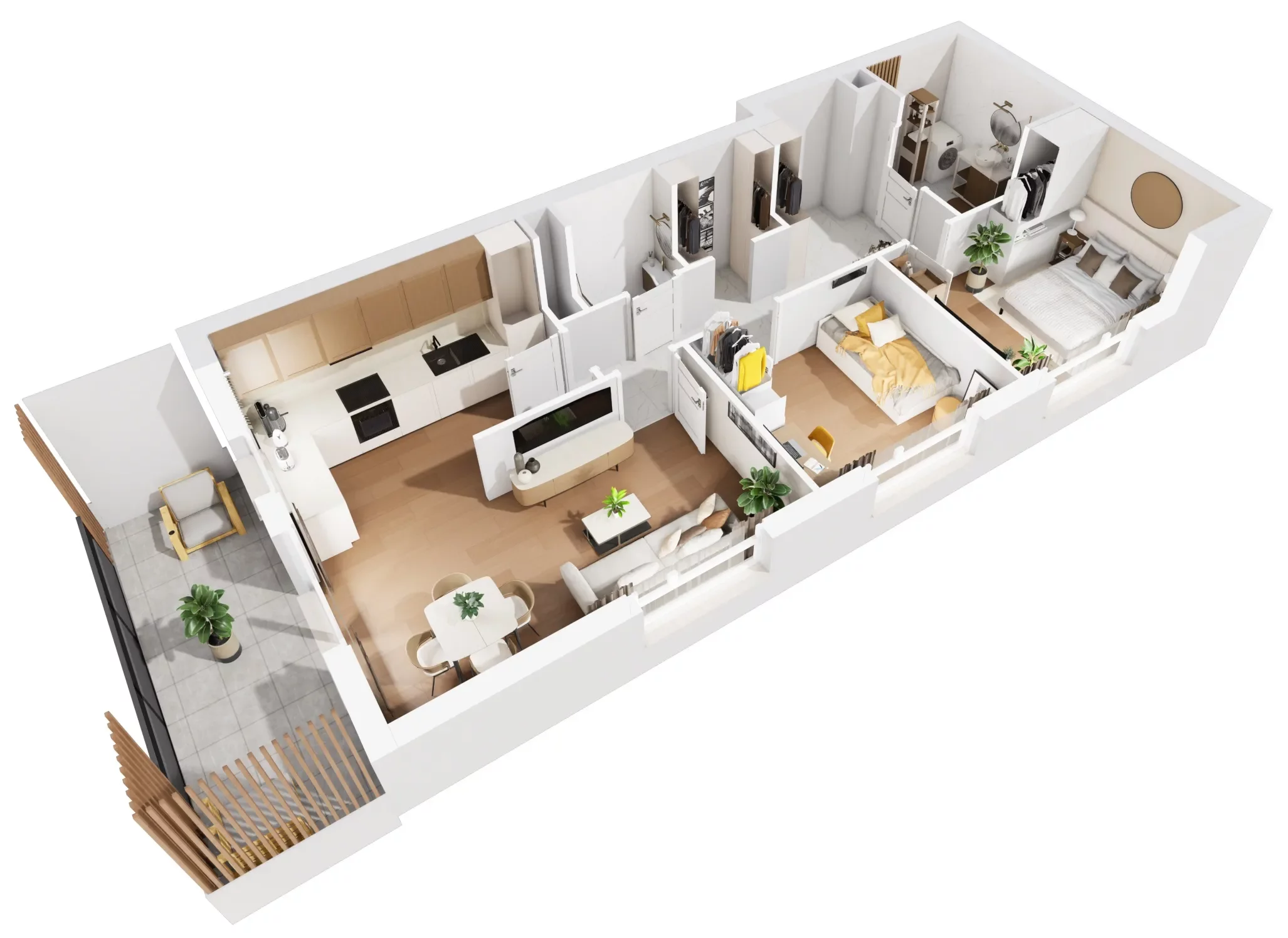 3 pokoje, mieszkanie 65,51 m², piętro 1, oferta nr B4/8, Wiślany Mokotów VIII, Warszawa, Mokotów, Czerniaków, al. Polski Walczącej