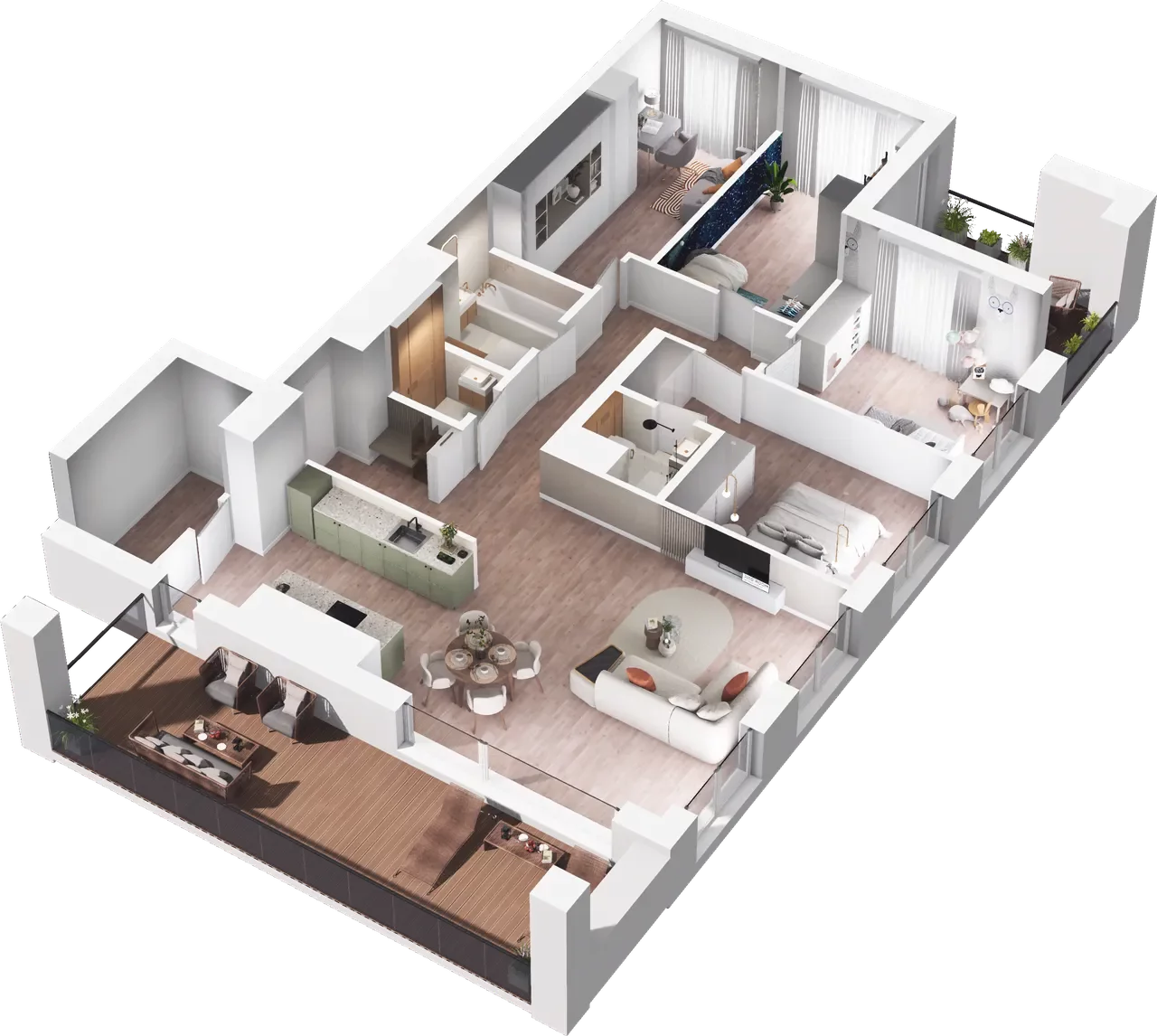 5 pokoi, mieszkanie 118,69 m², piętro 7, oferta nr A/40, Midori House, Wrocław, Przedmieście Oławskie, ul. Szybka 9