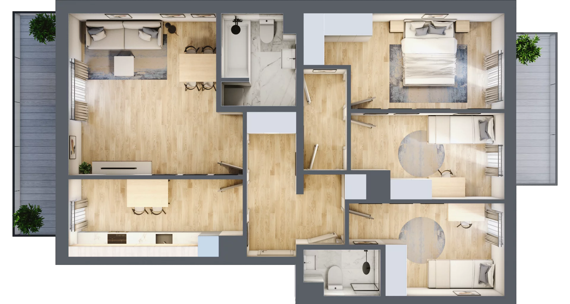 4 pokoje, mieszkanie 92,53 m², piętro 5, oferta nr 103, Kamienica Przy Kinie, Poznań, Jeżyce, Jeżyce, ul. Henryka Dąbrowskiego 31