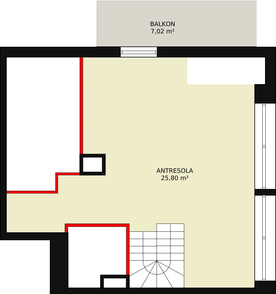 Mieszkanie 85,04 m², piętro 2, oferta nr A-13, Aalto, Gdańsk, Wrzeszcz, ul. Ogrodowa