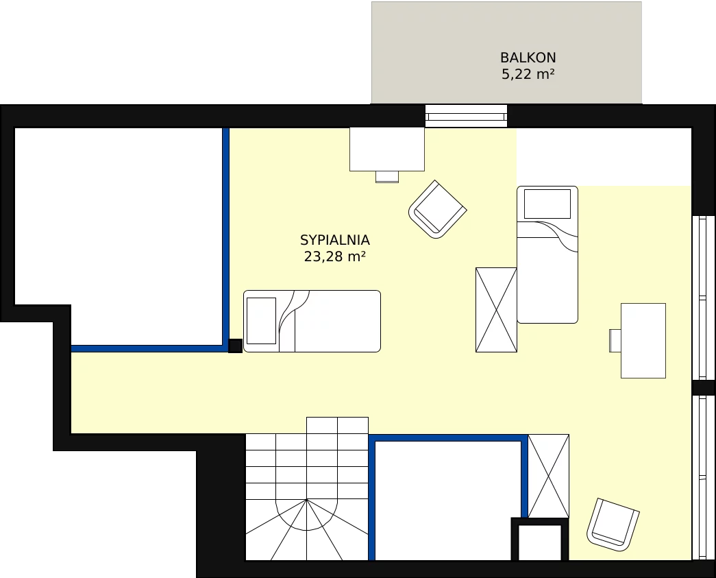 3 pokoje, mieszkanie 77,41 m², piętro 2, oferta nr D-12, Aalto, Gdańsk, Wrzeszcz, ul. Ogrodowa