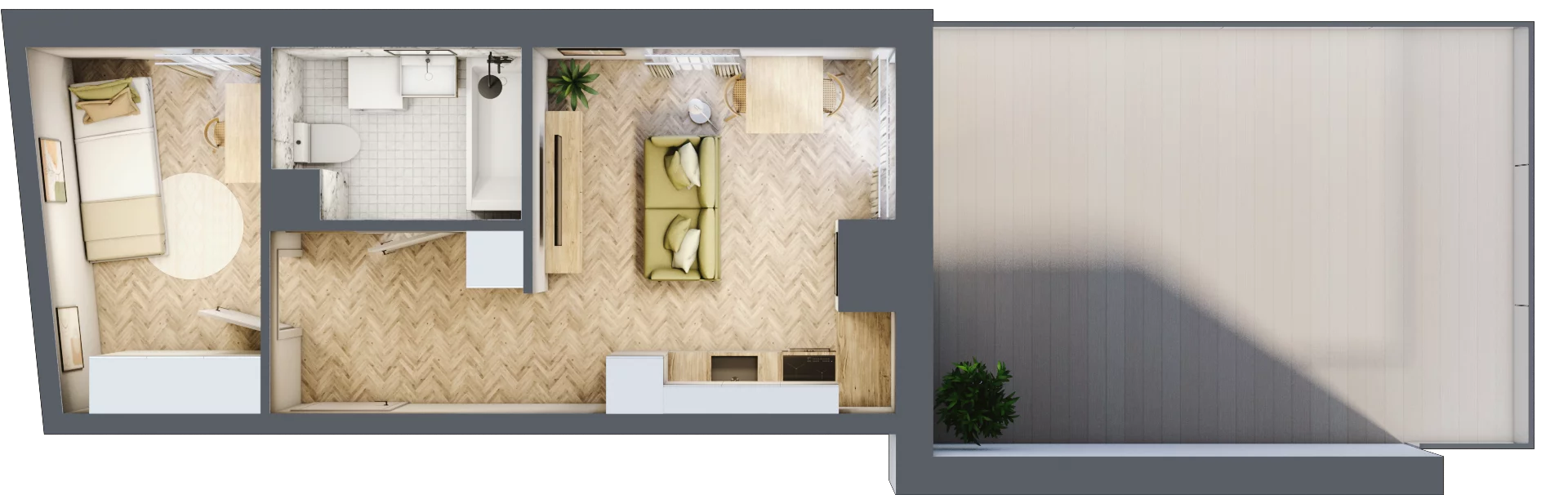 2 pokoje, apartament 32,85 m², piętro 3, oferta nr 24-115, Ogrody Nałkowskiej, Poznań, Ogrody, ul. Nałkowskiej 24, 26