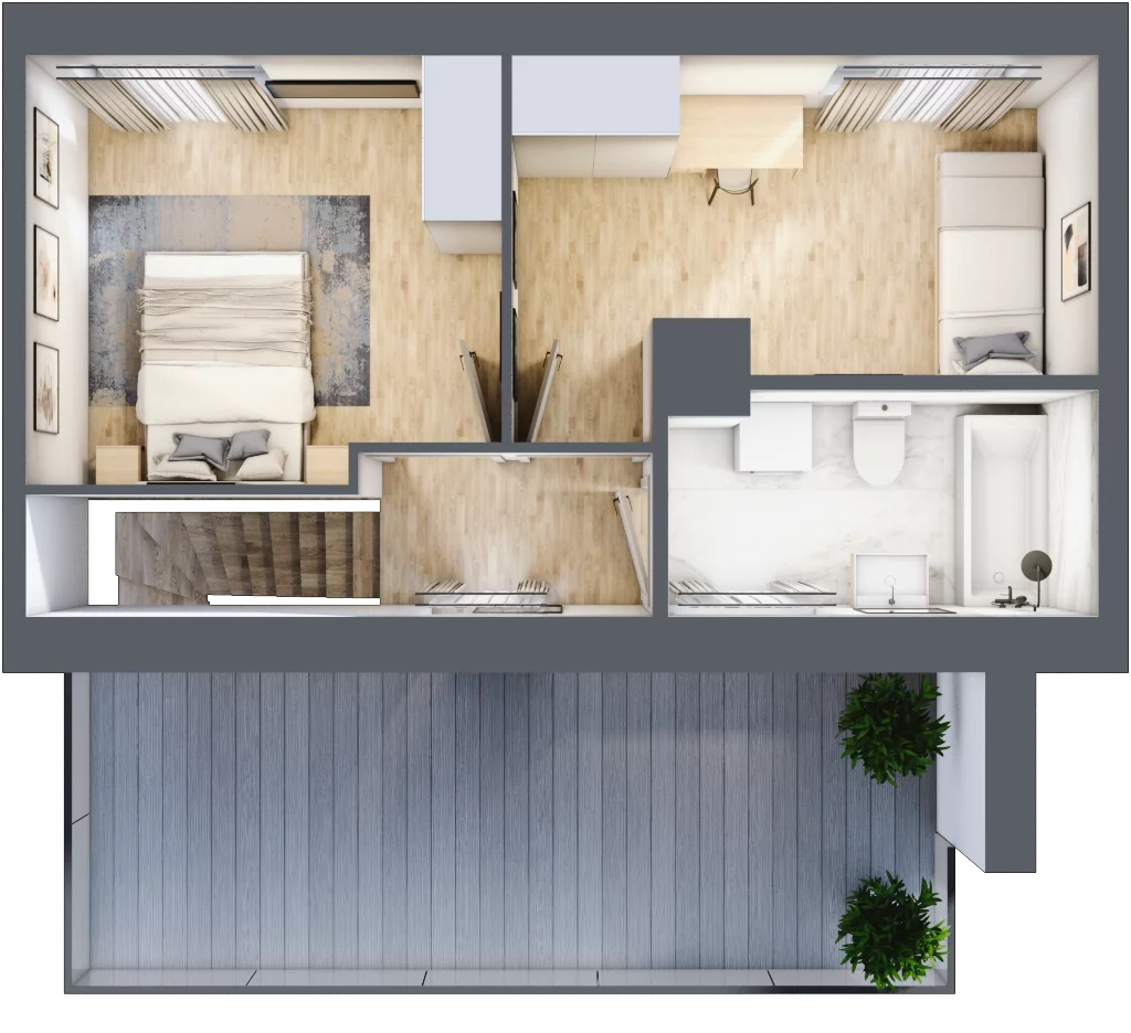 4 pokoje, mieszkanie 78,07 m², piętro 3, oferta nr 226, Zaspa Wygodnie, Gdańsk, Zaspa, Zaspa-Młyniec, Al. Jana Pawła II