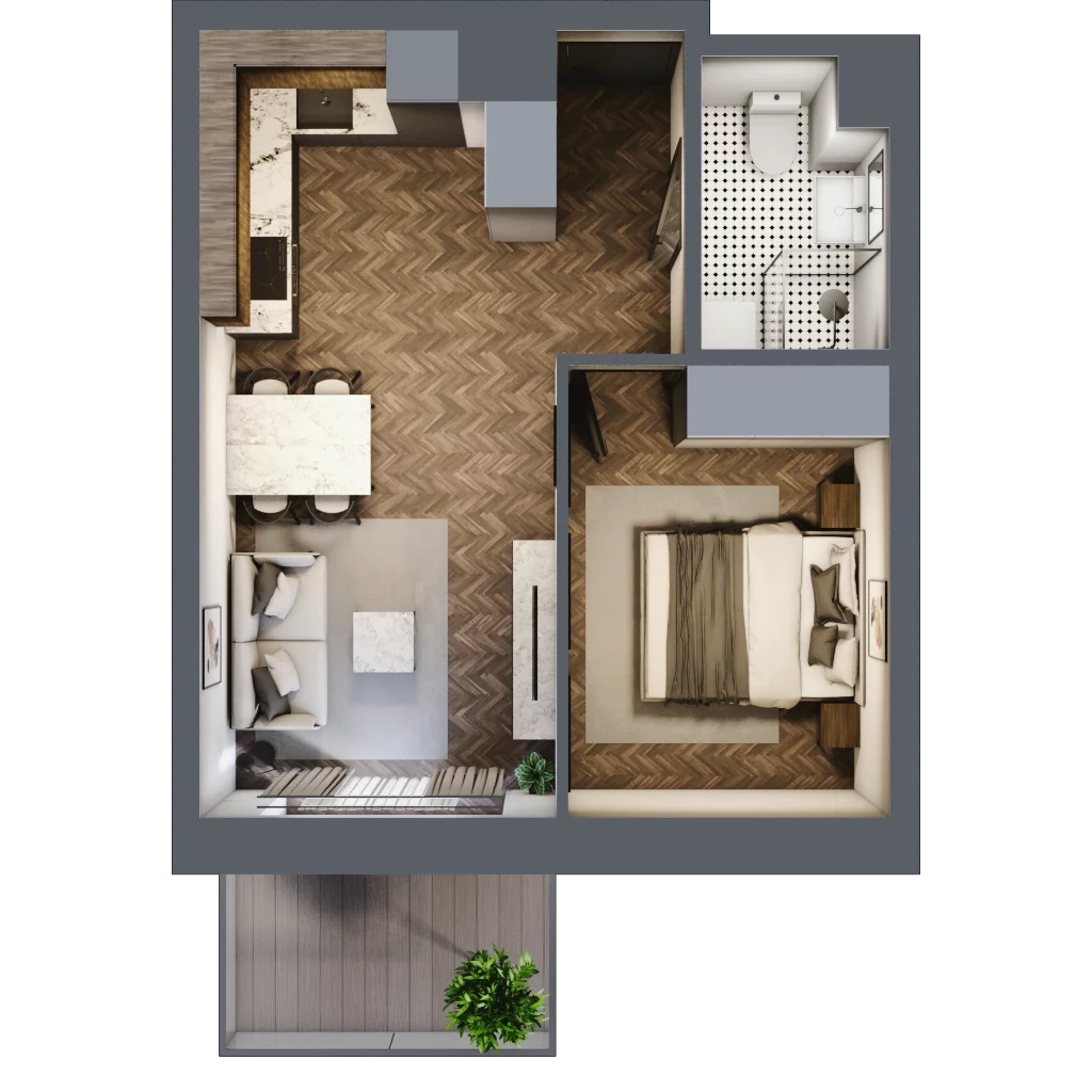 2 pokoje, mieszkanie 33,93 m², piętro 2, oferta nr B2.31, Winogronowa Park, Środa Śląska, ul. Winogronowa