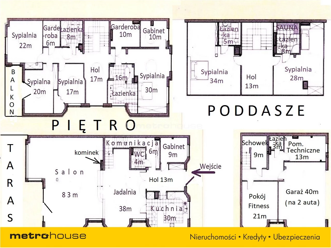Dom i rezydencja 480,00 m², oferta nr , BARO911, Konstancin-Jeziorna