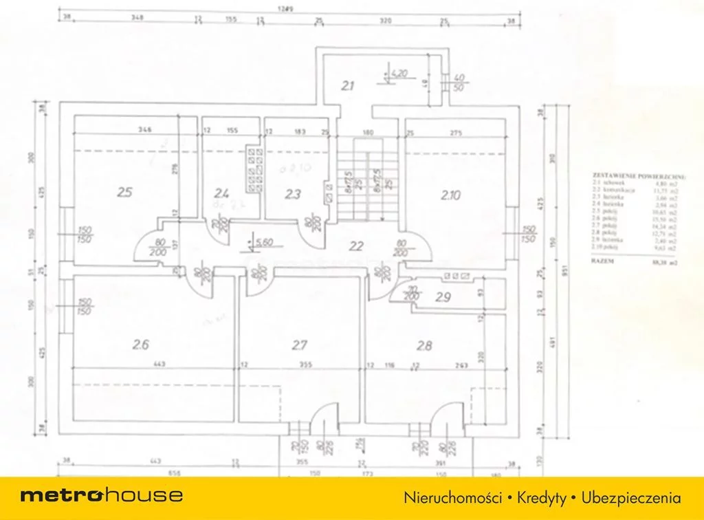 Dom 350,90 m², oferta nr , SDJACY221, Ostrowo, Bielawska