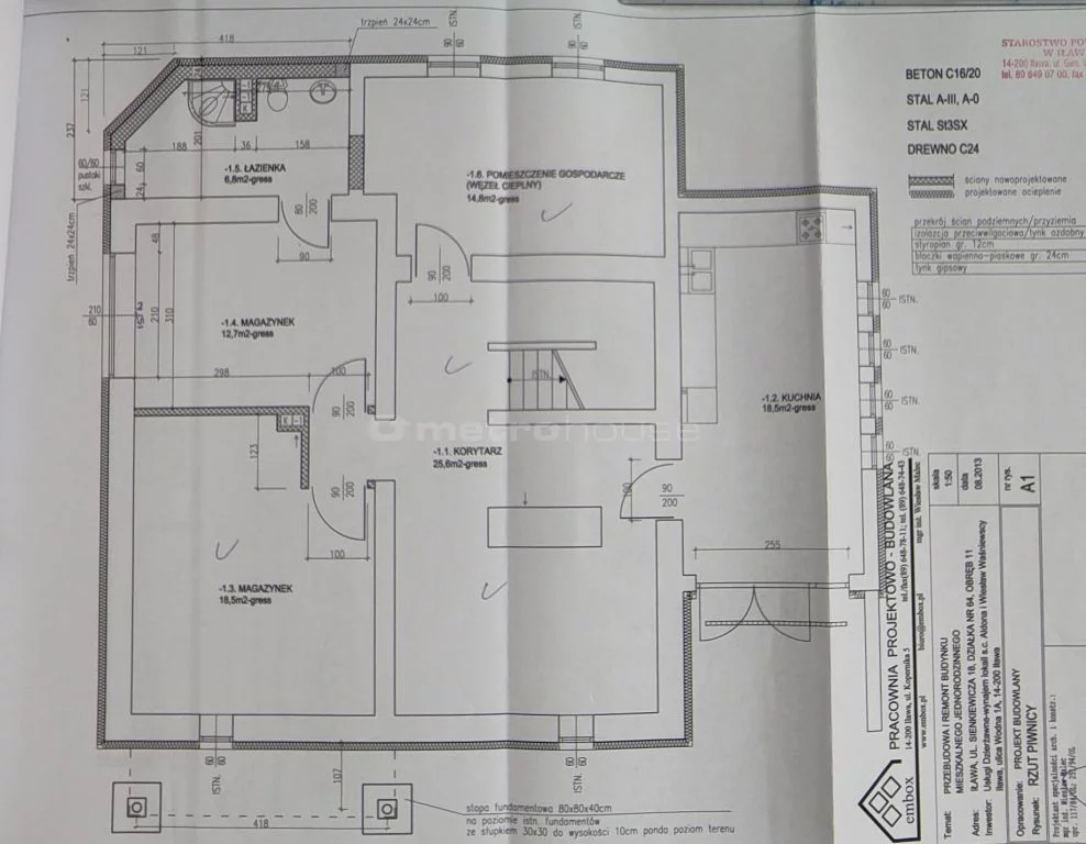 Dom 810,00 m², oferta nr , SDJOHU254, Iława, Sienkiewicza