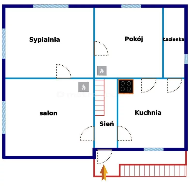 Dom 100,00 m², oferta nr , RYNY396, Kostomłoty