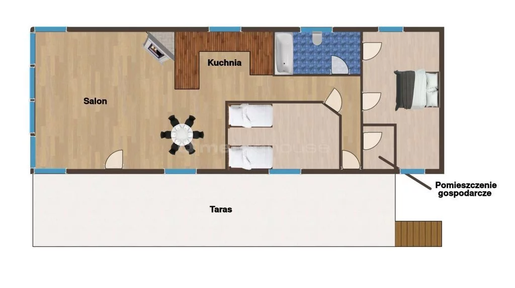 Dom 67,00 m², oferta nr , SDTUKY866, Wałpusz