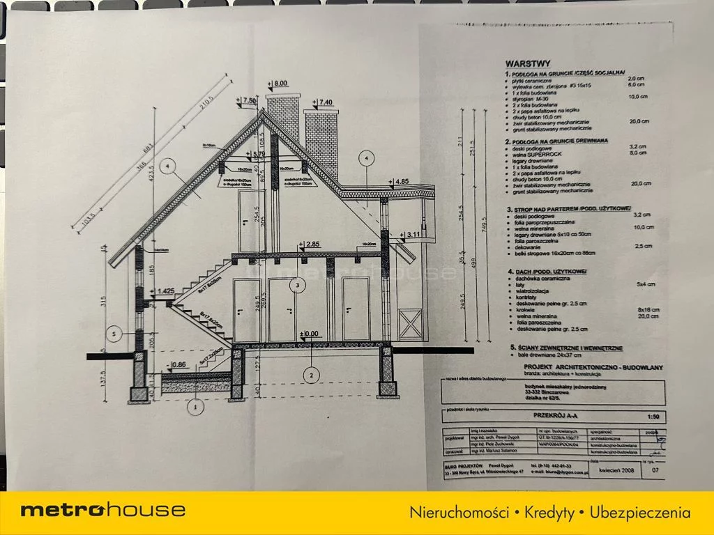 Dom 190,00 m², oferta nr , SDBIKE244, Binczarowa