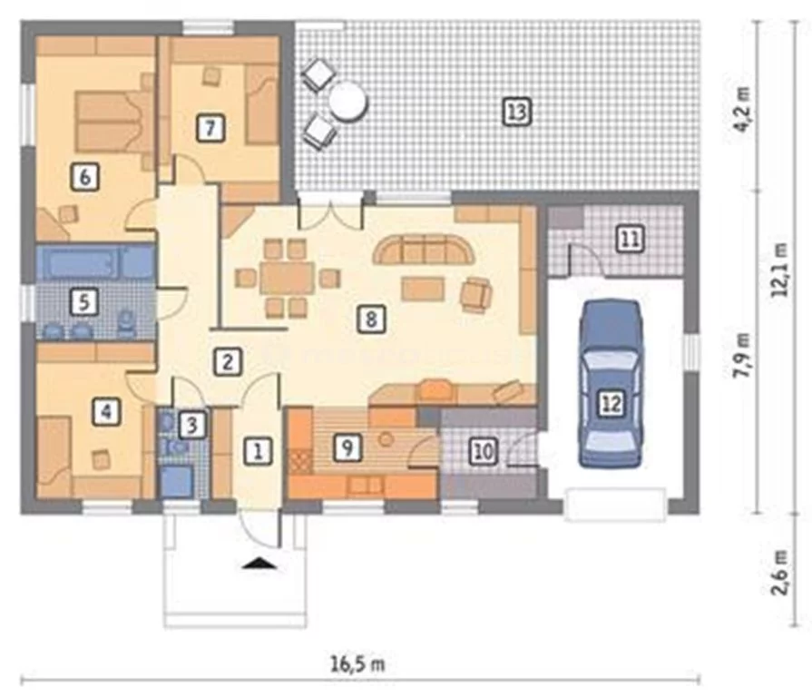Dom 127,47 m², oferta nr , SDPOVO589, Borowa Góra